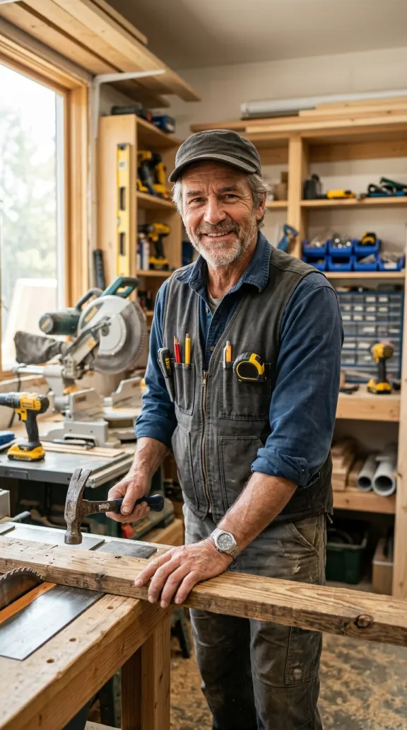 Sympathischer Handwerker als KI-Influencer